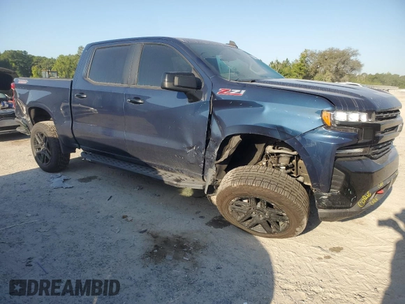 2021 Chevrolet Silverado 1500 LT Trail Boss with VIN 3GCPYFED1MG304039, listed as a Copart auction lot 53275365 with 47,271 mi miles and Salvage Title. Bid and sale history available at DreamBid. Image 4.