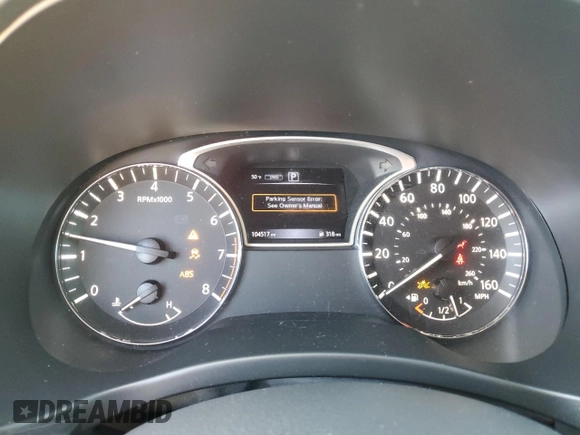 2019 Nissan Pathfinder S with VIN 5N1DR2MM5KC593108, listed as a Copart auction lot 53048995 with 104,517 mi miles and Salvage title. Bid and sale history available at DreamBid. Image 9.