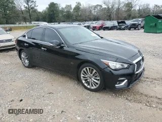2020 Infiniti Q50 Luxe z VIN JN1EV7AR2LM252670, wystawiony jako Copart lot #45817375 z przebiegiem 69 305 mil mil oraz Szkoda całkowita • Salvage title. Historia ofert i sprzedaży dostępna na DreamBid. Obrazek 4.