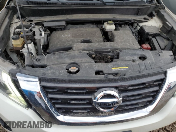 2017 Nissan Pathfinder S with VIN 5N1DR2MM8HC610475, listed as a Copart auction lot 52548495 with 66,766 mi miles and Salvage title. Bid and sale history available at DreamBid. Image 12.