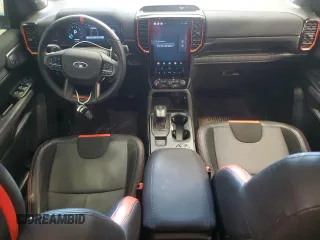 2024 Ford Ranger Raptor with VIN 1FTER4LR7RLE07063, listed as a Copart auction lot 47628295 with 8,187 mi miles and Salvage Title. Bid and sale history available at carsss.com. Image 8.