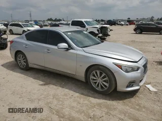 2015 Infiniti Q50 Premium with VIN JN1BV7AP3FM335854, listed as a Copart auction lot 54304345 with 114,416 mi miles and Clean Title. Bid and sale history available at carsss.com. Image 4.