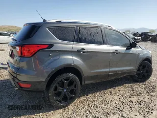 2019 Ford Escape Titanium with VIN 1FMCU0J95KUC27531, listed as a Copart auction lot 53879255 with 48,256 mi miles and Salvage Title. Bid and sale history available at carsss.com. Image 3.