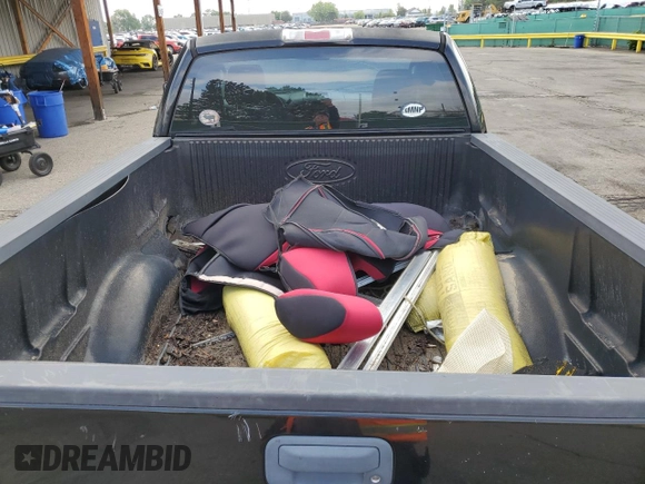 2007 Ford F-150 XL with VIN 1FTRF12297KD65656, listed as a Copart auction lot 59764355 with 97,702 mi miles and Salvage title. Bid and sale history available at DreamBid. Image 10.