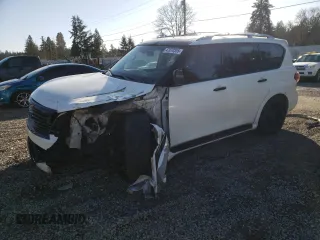 2011 Infiniti QX56 8-passenger with VIN JN8AZ2NC0B9301816, listed as a Copart auction lot 47070355 with 0 mi miles and Salvage Title. Bid and sale history available at carsss.com. Image 1.