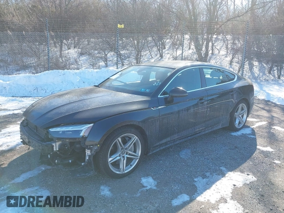 2021 Audi A5 Sportback S line Premium Plus with VIN WAUFACF5XMA040742, listed as a IAAI auction lot 41432804 with 33,358 mi miles and . Bid and sale history available at DreamBid. Image 18.