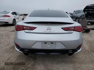 2017 Infiniti Q60 Red Sport 400 with VIN JN1FV7ELXHM701983, listed as a Copart auction lot 84379614 with 44,784 mi miles and Salvage title. Bid and sale history available at DreamBid. Image 6.