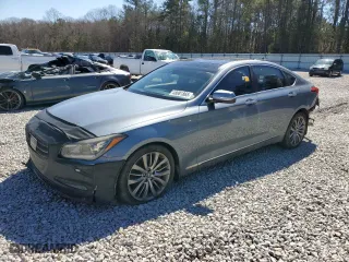 2015 Hyundai Genesis 5.0L with VIN KMHGN4JF8FU060681, listed as a Copart auction lot 48081865 with 159,216 mi miles and Salvage Title. Bid and sale history available at carsss.com. Image 1.