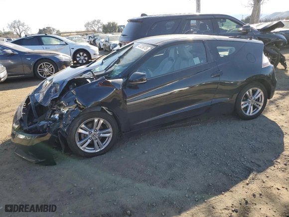 2012 Honda CR-Z EX with VIN JHMZF1D65CS000495, listed as a Copart auction lot 43029075 with 190,360 mi miles and Salvage Title. Bid and sale history available at carsss.com. Image 1.