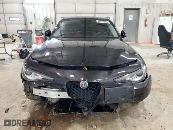 2017 Alfa Romeo Giulia with VIN ZARFAEDN6H7533554, listed as a Copart auction lot 46048083 with 77,894 mi miles. Bid and sale history available at carsss.com. Image 5.