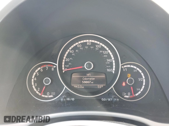 2015 Volkswagen Beetle 1.8T w/Tech with VIN 3VW517AT6FM814726, listed as a Copart auction lot 51413895 with 59,007 mi miles and Salvage Title. Bid and sale history available at DreamBid. Image 9.