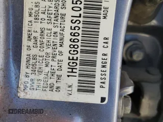 1995 Honda Civic LX z VIN 1HGEG8665SL054389, wystawiony jako Copart lot #70983094 z przebiegiem 195 047 mil mil oraz Szkoda całkowita • Salvage title. Historia ofert i sprzedaży dostępna na DreamBid. Obrazek 14.