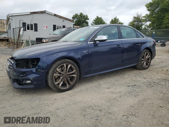 2014 Audi S4 Premium Plus with VIN WAUBGAFL2EA056306, listed as a Copart auction lot 71521274 with 134,656 mi miles and Salvage Title. Bid and sale history available at carsss.com. Image 1.