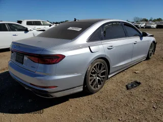 2021 Audi A8 with VIN WAU8DAF8XMN006873, listed as a Copart auction lot 73983464 with 46,867 mi miles and Salvage Title. Bid and sale history available at carsss.com. Image 3.