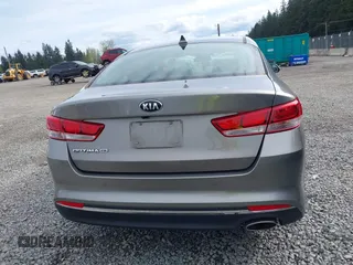 2018 Kia Optima LX with VIN 5XXGT4L34JG242597, listed as a IAAI auction lot 41999383 with 1 mi miles. Bid and sale history available at carsss.com. Image 16.