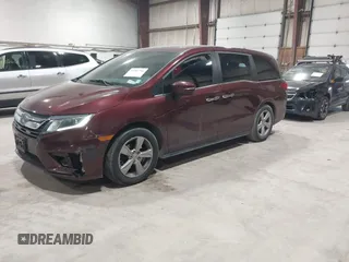 2020 Honda Odyssey EX-L with VIN 5FNRL6H76LB050622, listed as a IAAI auction lot 41886746 with 75,597 mi miles. Bid and sale history available at carsss.com. Image 2.