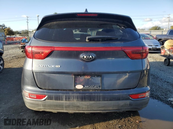 2017 Kia Sportage LX with VIN KNDPM3AC2H7165760, listed as a Copart auction lot 48180215 with 80,238 mi miles and Salvage Title. Bid and sale history available at carsss.com. Image 6.