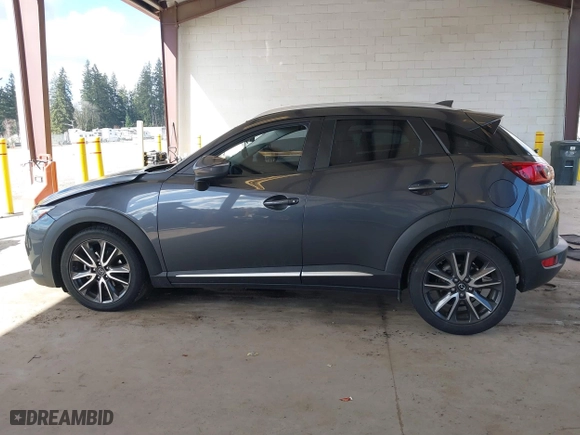 2017 Mazda CX-3 Grand Touring with VIN JM1DKFD70H0150496, listed as a IAAI auction lot 41746038 with 108,091 mi miles. Bid and sale history available at carsss.com. Image 15.