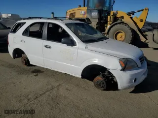 2007 Kia Sorento EX with VIN KNDJD736575700076, listed as a Copart auction lot 87746135 with 225,064 mi miles and Salvage Title. Bid and sale history available at carsss.com. Image 4.