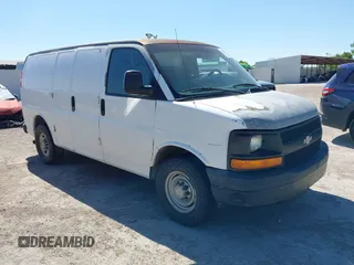 2008 Chevrolet Express Cargo with VIN 1GCGG25C381118736, listed as a IAAI auction lot 42826757 with 409,549 mi miles and . Bid and sale history available at DreamBid. Image 1.