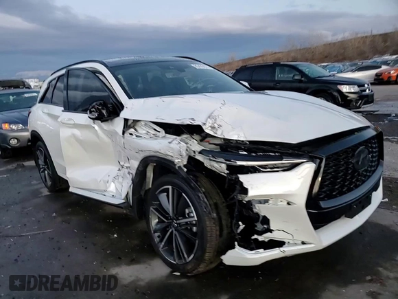 2024 Infiniti QX50 Sport with VIN 3PCAJ5FB1RF112540, listed as a Copart auction lot 85435974 with 3,055 mi miles and Salvage Title. Bid and sale history available at DreamBid. Image 14.
