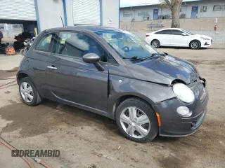 2015 FIAT 500 Pop with VIN 3C3CFFAR6FT545289, listed as a Copart auction lot 48758775 with 91,973 mi miles and Salvage Title. Bid and sale history available at carsss.com. Image 4.