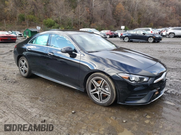 2021 Mercedes-Benz CLA with VIN W1K5J4HB7MN161914, listed as a Copart auction lot 67409022 with 15,310 mi miles. Bid and sale history available at carsss.com. Image 4.