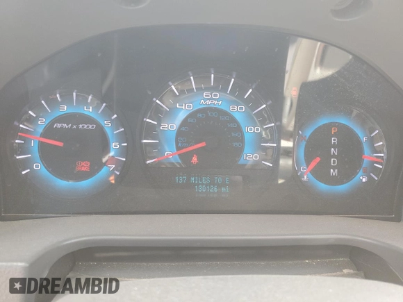 2010 Ford Fusion SEL with VIN 3FAHP0JG7AR356186, listed as a Copart auction lot 48987375 with 130,126 mi miles and Salvage Title. Bid and sale history available at DreamBid. Image 9.