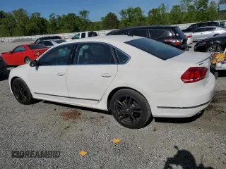 2014 Volkswagen Passat TDI SEL Premium with VIN 1VWCN7A35EC042649, listed as a Copart auction lot 53778255 with 154,447 mi miles and Clean Title. Bid and sale history available at carsss.com. Image 2.