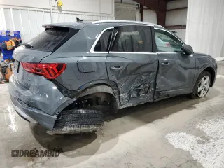 2022 Audi Q3 Premium with VIN WA1AUCF33N1002302, listed as a Copart auction lot 51973985 with 49,886 mi miles and Salvage title. Bid and sale history available at DreamBid. Image 3.