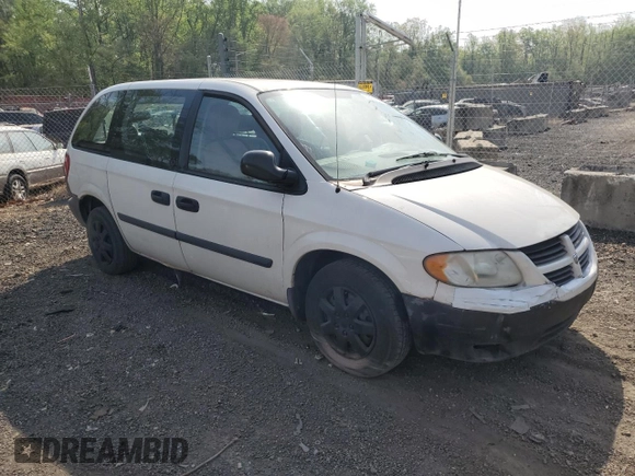 2007 Dodge Caravan SE with VIN 1D4GP25R27B205849, listed as a Copart auction lot 53646375 with 176,541 mi miles and Salvage Title. Bid and sale history available at carsss.com. Image 4.