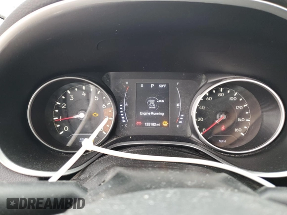 2018 Jeep Compass Latitude with VIN 3C4NJDBBXJT373401, listed as a Copart auction lot 50025585 with 125,182 mi miles and Salvage title. Bid and sale history available at DreamBid. Image 9.