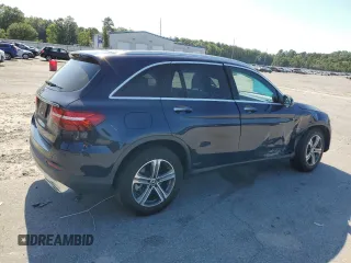 2019 Mercedes-Benz GLC 300 with VIN WDC0G4JB1K1002639, listed as a Copart auction lot 58216615 with 52,160 mi miles and Salvage title. Bid and sale history available at DreamBid. Image 3.