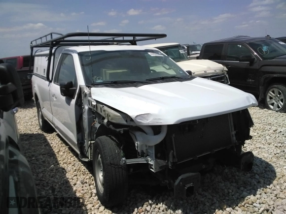 2022 Ford F-150 XL with VIN 1FTMF1CB0NKD24628, listed as a Copart auction lot 47822995 with 34,664 mi miles and Salvage Title. Bid and sale history available at carsss.com. Image 4.