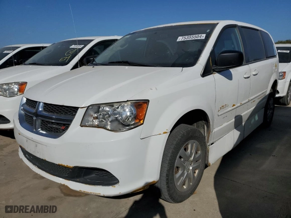2017 Dodge Grand Caravan SE Plus with VIN 2C4RDGBGXHR767807, listed as a Copart auction lot 75355504 with 328,509 mi miles and Clean Title. Bid and sale history available at carsss.com. Image 1.