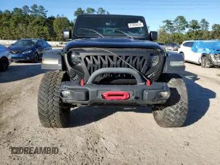 2020 Jeep Wrangler Rubicon z VIN 1C4HJXCGXLW239607, wystawiony jako Copart lot #81959434 z przebiegiem Nie podano mil oraz Szkoda całkowita • Salvage title. Historia ofert i sprzedaży dostępna na DreamBid. Obrazek 5.