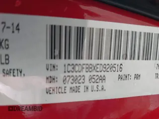 2014 Dodge Dart SXT z VIN 1C3CDFBBXED920516, wystawiony jako IAAI lot #42252949 z przebiegiem 101 566 mil mil oraz . Historia ofert i sprzedaży dostępna na DreamBid. Obrazek 9.