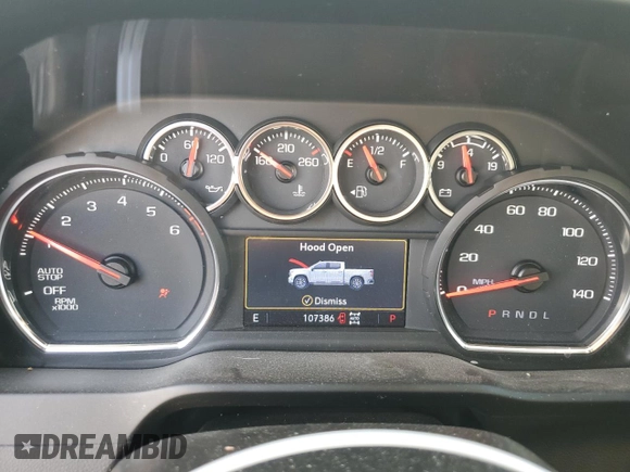 2020 Chevrolet Silverado 1500 LT Trail Boss with VIN 1GCPYFED1LZ306811, listed as a Copart auction lot 42993575 with 107,386 mi miles and Salvage Title. Bid and sale history available at carsss.com. Image 9.