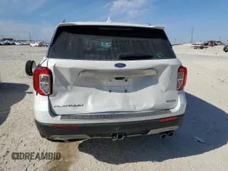 2022 Ford Explorer Platinum with VIN 1FM5K8HC4NGC42104, listed as a Copart auction lot 42401935 with 21,981 mi miles and Salvage Title. Bid and sale history available at carsss.com. Image 6.