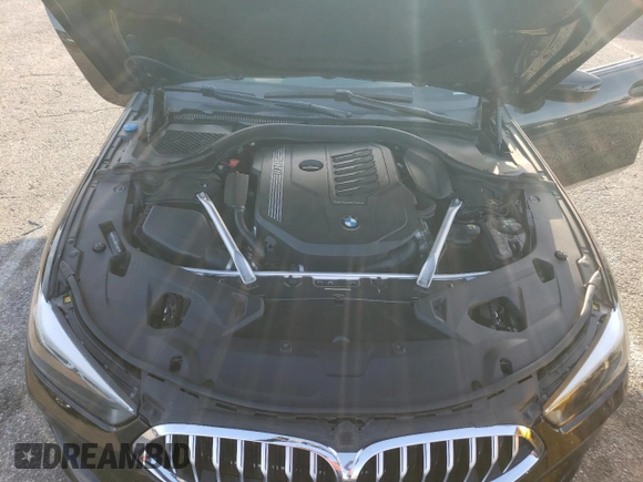 2020 BMW 8 Series 840i with VIN WBAGV4C06LCE28998, listed as a Copart auction lot 48566634 with 54,946 mi miles and Salvage title. Bid and sale history available at DreamBid. Image 11.