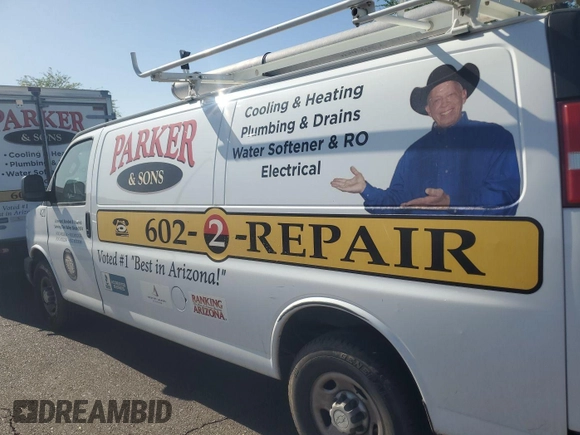 2018 Chevrolet Express Cargo with VIN 1GCWGBFG9J1180581, listed as a IAAI auction lot 42613465 with 109,468 mi miles and . Bid and sale history available at DreamBid. Image 10.