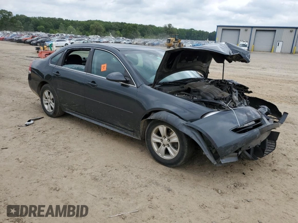 2012 Chevrolet Impala LS Fleet with VIN 2G1WF5E39C1320265, listed as a Copart auction lot 56971305 with Not provided miles and Salvage title. Bid and sale history available at DreamBid. Image 4.