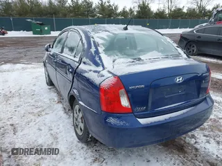 2007 Hyundai Accent GLS with VIN KMHCN46C17U103319, listed as a IAAI auction lot 41620787 with 65,291 mi miles. Bid and sale history available at carsss.com. Image 3.