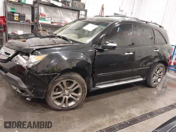 2008 Acura MDX Tech Pkg with VIN 2HNYD28338H524780, listed as a IAAI auction lot 41634455 with 175,749 mi miles. Bid and sale history available at carsss.com. Image 6.