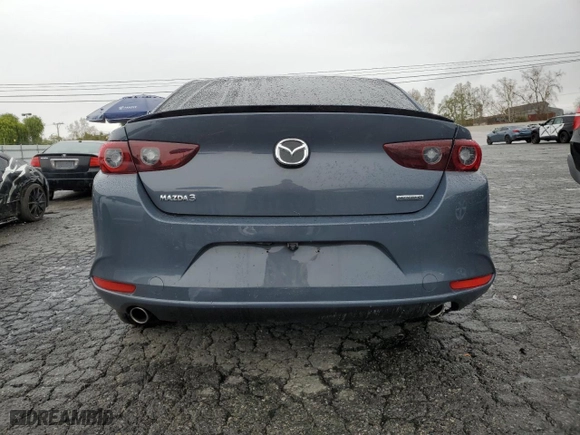 2022 Mazda Mazda3 Sedan Carbon Edition with VIN JM1BPACLXN1507599, listed as a Copart auction lot 48744595 with 24,455 mi miles and Salvage Title. Bid and sale history available at carsss.com. Image 6.