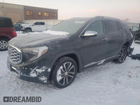 2019 GMC Terrain Denali with VIN 3GKALSEX5KL118360, listed as a Copart auction lot 87846635 with 135,068 mi miles and Salvage Title. Bid and sale history available at DreamBid. Image 1.