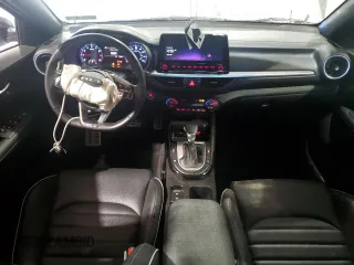 2024 Kia Forte GT-Line with VIN 3KPF54AD6RE720878, listed as a Copart auction lot 50025395 with 13,825 mi miles and Salvage Title. Bid and sale history available at carsss.com. Image 8.