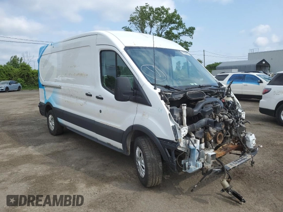 2015 Ford Transit Cargo with VIN 1FTNR2CM2FKB24077, listed as a Copart auction lot 57963285 with 239,419 mi miles and Salvage title. Bid and sale history available at DreamBid. Image 4.