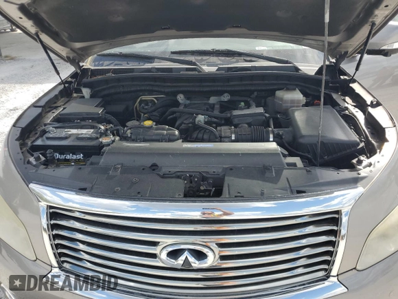2011 Infiniti QX56 7-passenger with VIN JN8AZ2NE9B9003346, listed as a Copart auction lot 71543784 with 139,382 mi miles and Salvage Title. Bid and sale history available at carsss.com. Image 12.