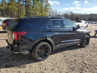 2023 Ford Explorer ST with VIN 1FM5K8GC6PGC39659, listed as a Copart auction lot 46450355 with 28,402 mi miles and Salvage Title. Bid and sale history available at carsss.com. Image 3.